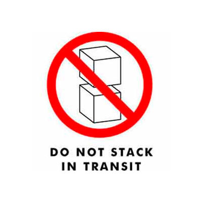 Don't Stack In Transit 3" x 4" - White / Red / Black