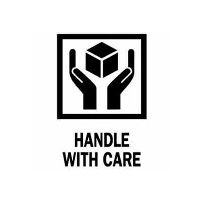 Handle With Care 4" x 6" - White / Red / Black