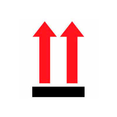 Arrows Up 3" x 4" - White / Red / Black