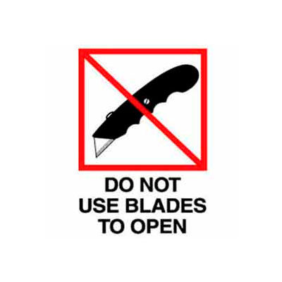 Do Not Use Blades 4" x 6" - White / Red / Black
