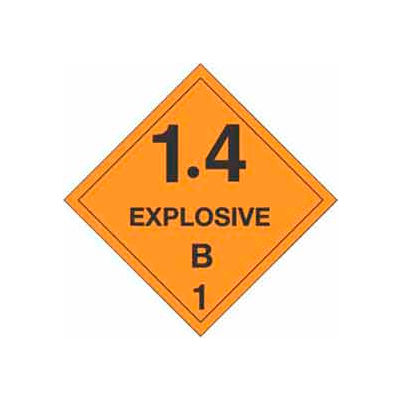 Labels & Dispensers | Labels - DOT Labels | Hazard Class 1 - 1.4 Explosive B 4