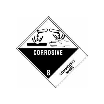 Corrosive Compounds Clean Liquid NA1760 4" x 4-3/4" - White /Black