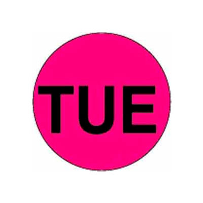 Tue 2" Dia. - Fluorescent Pink / Black