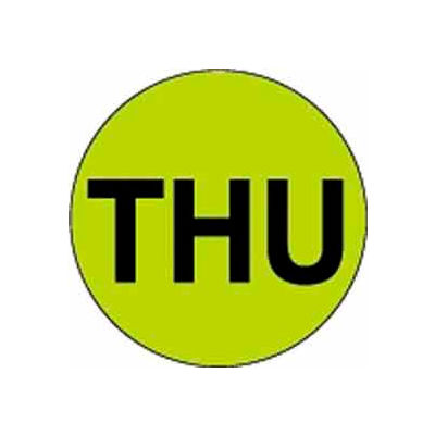 Thu 1" Dia. - Fluorescent Green / Black