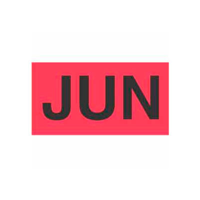 Jun 3" x 6" - Fluorescent Red / Black
