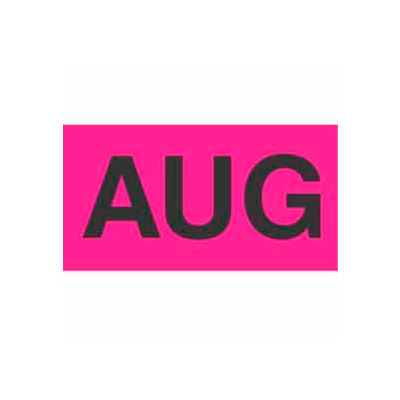 Aug 2" x 3" - Fluorescent Pink / Black