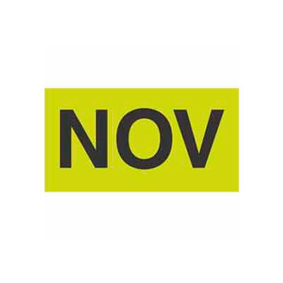 Nov 3" x 6" - Fluorescent Green / Black