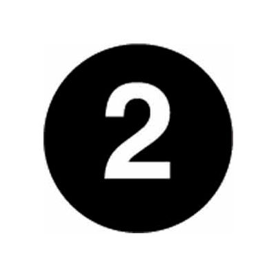 4" Dia. Black Discs Rev. #2 - Black / White