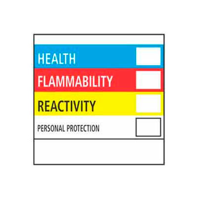Right To Know 4" x 6" - White / Red / Black / Blue / Yellow