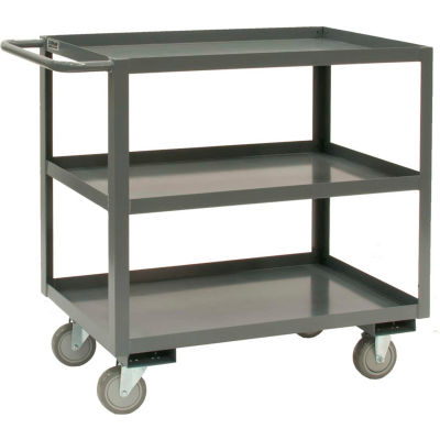 Durham Mfg® Rolling Service Stock Cart RSC-2448-3-95 3 Shelves 1200 Lb. Capacity 48 x 24