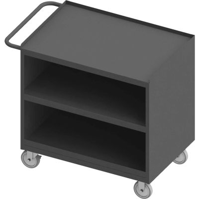 Durham Mobile Bench Cabinet - Steel Top & Shelf - 42-1/8"W x 24-1/4"D x 36-3/8"H