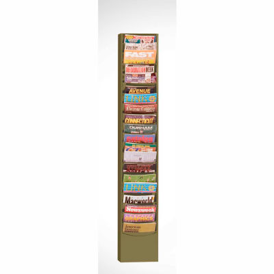 20 Pocket Vertical Literature Rack - Tan