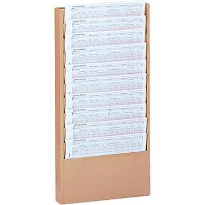 10 Pocket Medical Chart & Special Purpose Literature Rack - Tan