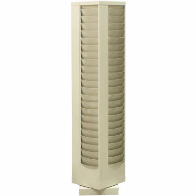 92 Pocket Rotary Literature Rack - Tan