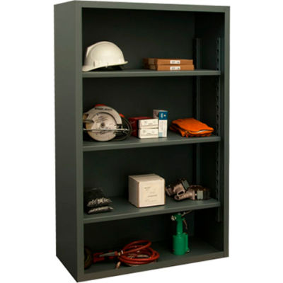 Durham 5018-3S-95 Extra Heavy Duty/Enclosed Shelving 60" x 24" x 60", 3 Shelf, Gray