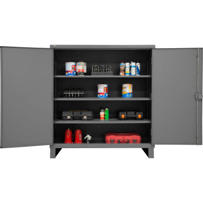 Global Industrial™ 12 Gauge Heavy Duty 60" W x 24" D x 66" H Cabinet, Gray
