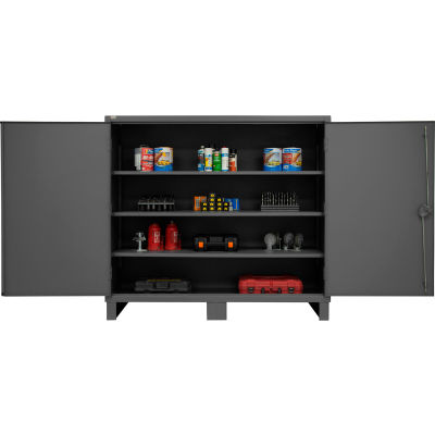 Global Industrial™ 12 Gauge Heavy Duty 72" W x 24" D x 66" H Cabinet, Gray