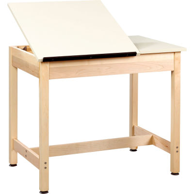 Drafting Table 36"L x 24"W x 30"H - 2 Piece Top