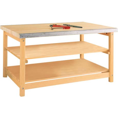 Diversified Woodcrafts 60"W x 40"D Woodworking Bench, Maple
