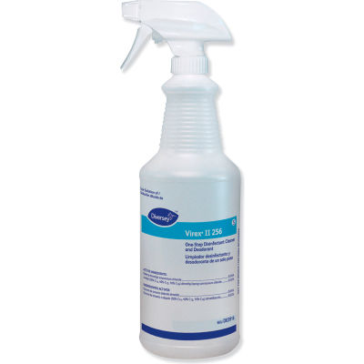 Diversey™ Virex II 256 Empty 32 oz. Trigger Spray Bottle, Clear, 12/Case