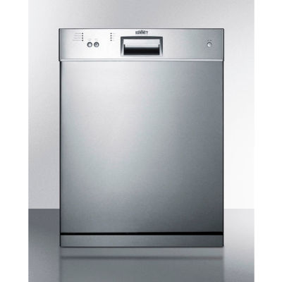 Summit DW2435SSADA - Dishwasher, Energy Star, 12 Place Settings, 23-1/2"W x 22-1/2"D x 32-1/4"H, S/S