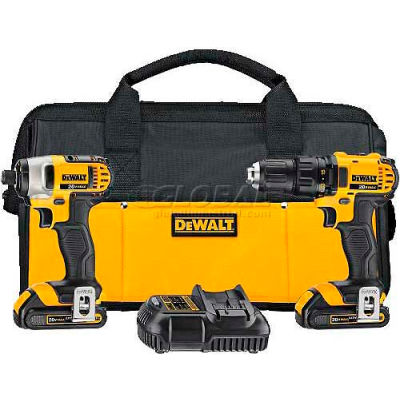 DeWALT 20V MAX* Lithium Ion Combo Kit (1.5 Ah), DCK280C2, 2-Tool Kit
