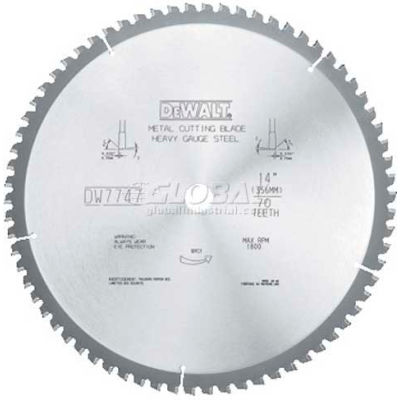 DeWALT DWA7747 14" 66-Tooth Heavy Gauge Ferrous Metal Cutting Blade