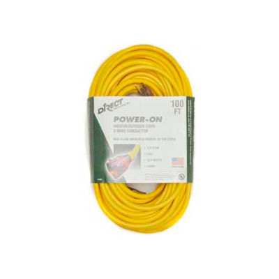 Direct Wire 12/3 Xcord Yellow 100' LIT