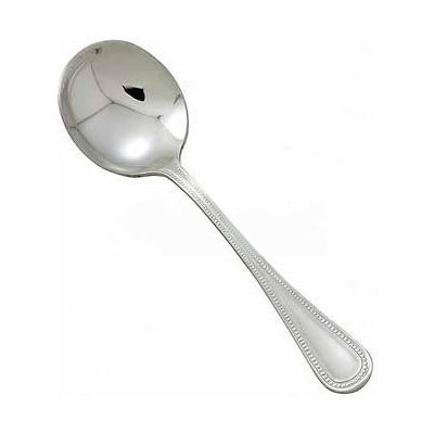 Winco 0036-04 Deluxe Pearl Bouillon Spoon