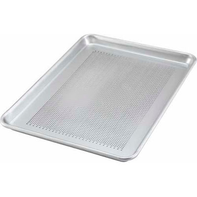 Winco ALXP-1318P, Sheet Pan, Aluminum, Perforated, 18 Ga., 13" x 18" - Pkg Qty 12