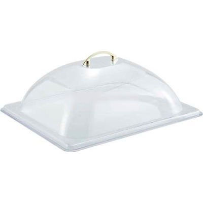 Winco C-DP2 Half-Size Size Dome Cover, Polycarbonate - Pkg Qty 24