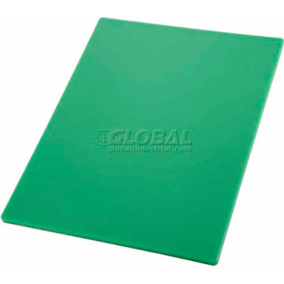 Winco CBGR-1520 Cutting Board, 15"L, 20"W, 1/2"H, Green - Pkg Qty 6