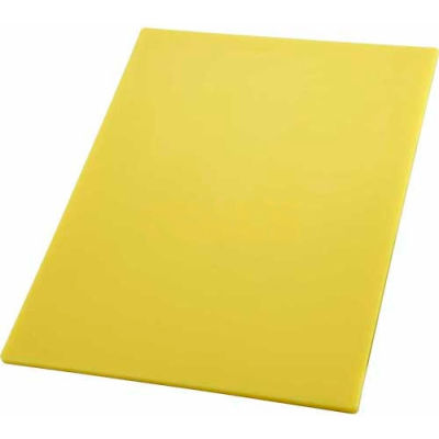 Winco CBYL-1824 Cutting Board, 18"L, 24"W, 1/2"H, Yellow - Pkg Qty 6