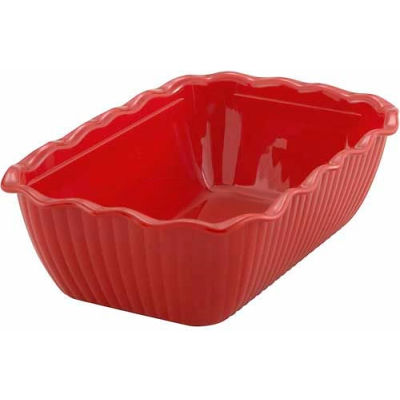 Winco CRK-10R Deli Crock, Red - Pkg Qty 24