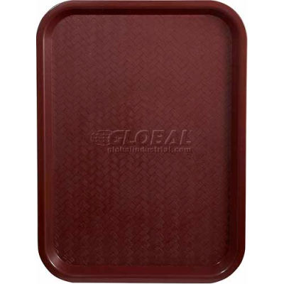Winco FFT-1014U Fast Food Tray, Burgundy, 10"x 14" - Pkg Qty 12