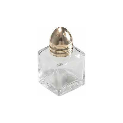 Winco G-101 Square Shakers W/ Brass Tone Tops