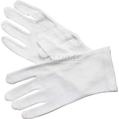 Winco GLC-M Cotton Gloves, Medium, White