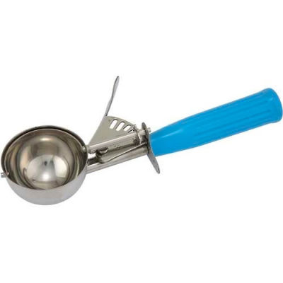 Winco ICD-16 Ice Cream Disher W/ Plastic Handle, Size #16, Blue - Pkg Qty 10