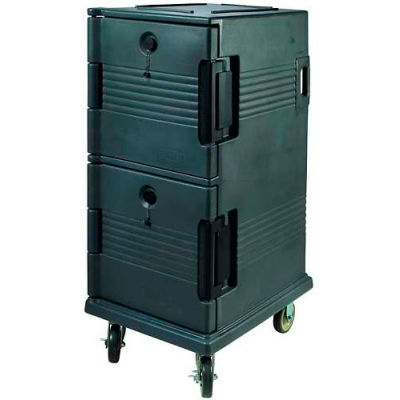 Winco IFT-2 Insulated Food Transporter, 2-1/2" - 6" Deep Pans, Polypropylene, Green