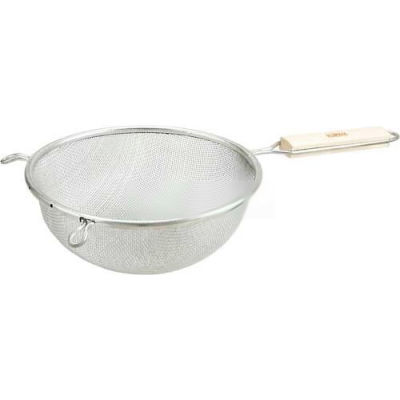Winco MST-8S Reinforced Double Mesh, 8" Diameter, Stainless Steel - Pkg Qty 12