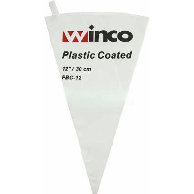 Winco PBC-12 Pastry Bag, 12", Cotton, Plastic Coated - Pkg Qty 24