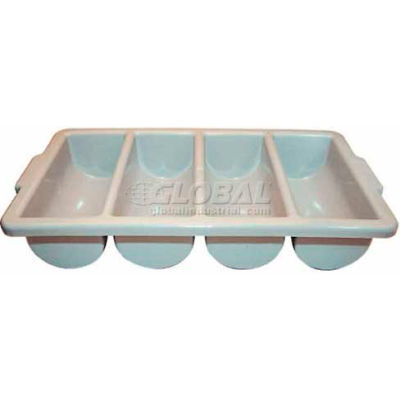 Winco PL-4B 4 Compartment Cutlery Bin - Pkg Qty 3
