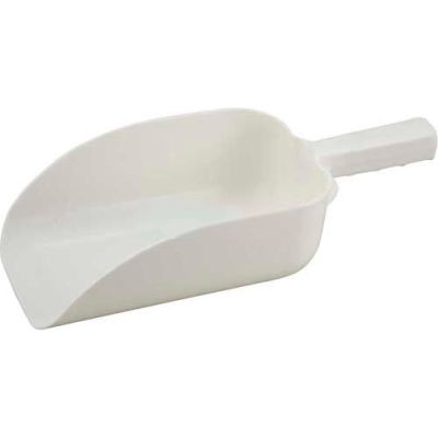 Winco PS-64 Utility Scoop, 64 oz, White, Polycarbonate - Pkg Qty 12