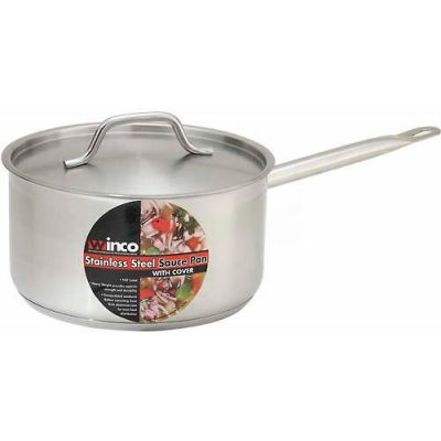Winco SSSP-2 Sauce Pan W/ Cover, 2 Qt