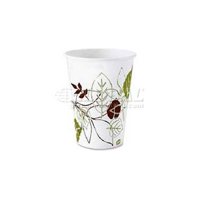 Dixie Hot Paper Cups, 12 Oz., 1,000/Carton, White/Nature Design