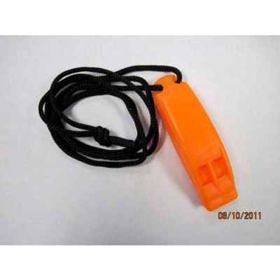 Datrex Whistle w/Lanyard, Orange, Pack of 10 - DX0276M