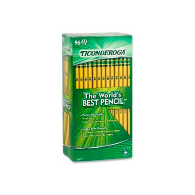 Dixon® Ticonderoga Woodcase HB #2 Pencil With Latex-Free Eraser, 96/Pack