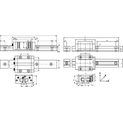 IGUS TS-04-12-500 500mm DryLin-T Mini Hard Anodized Aluminum Rail - Size 12