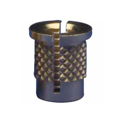 4-40 Reverse Slot Press Insert - Brass - 260-004-Rs - Pkg Qty 50