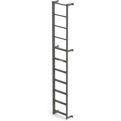EGA Steel Side Step Dock Ladder, 7 Step, Gray - MDS7